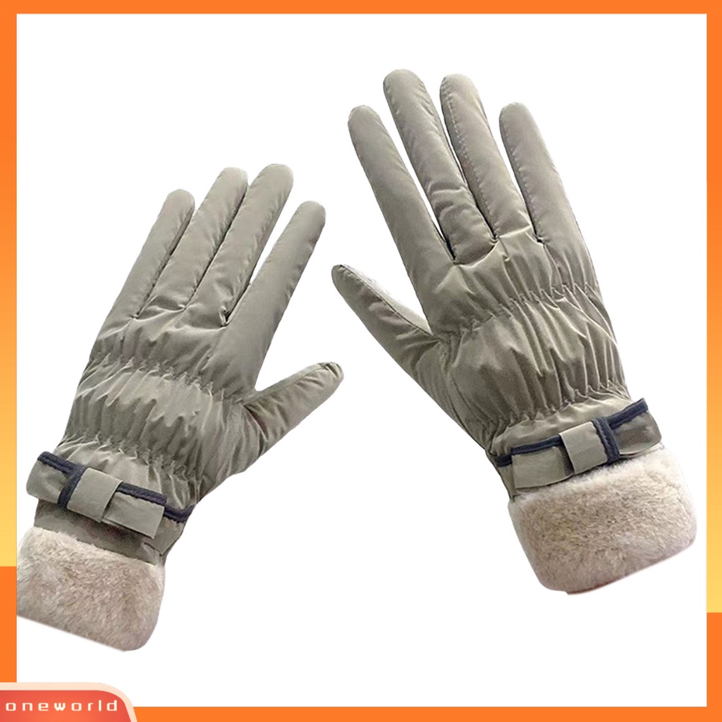 |Bộ Đồ Bơi Một Mảnh Dành Cho Nữ| 1 Cặp Găng Tay Lông Cừu San Hô Dày Dặn Co Giãn Thời Trang Thu Đông Có Thể Chạm Màn Hình Cảm Ứng
