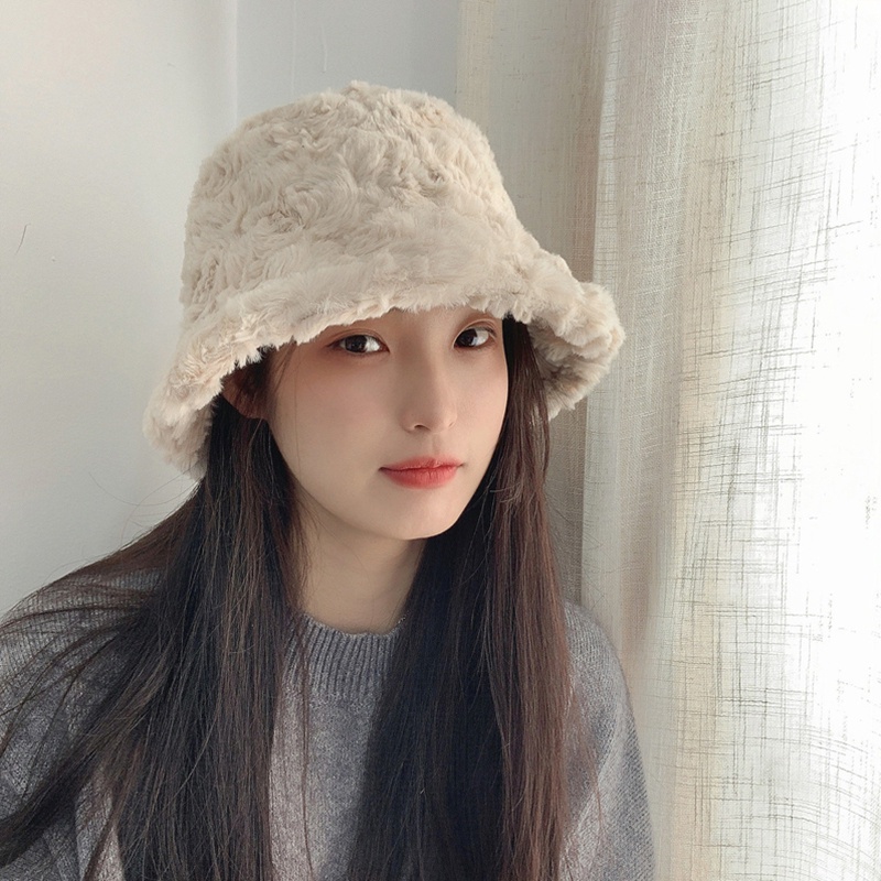 Nón Tai Bèo Phủ Lông Thời Trang Giữ Ấm Mùa Đông Cho Nữ