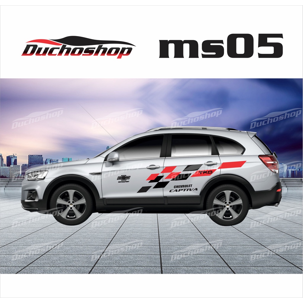 Tem xe chevrolet Captiva phong cách thể thao ( giá sốc cho 50 bộ đầu tiên)