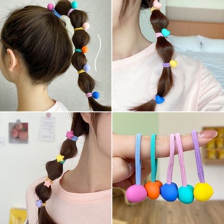 Dây Cột Tóc Co Giãn Nhiều Màu Sắc hình ngôi sao nhỏ, con thỏ, gấu, trái tim, tròn cute