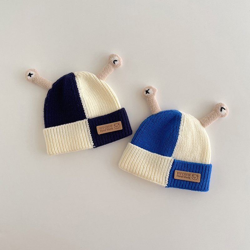 Mũ Len Dệt Kim Đính Đôi Mắt Siêu Dễ Thương Cho Bé