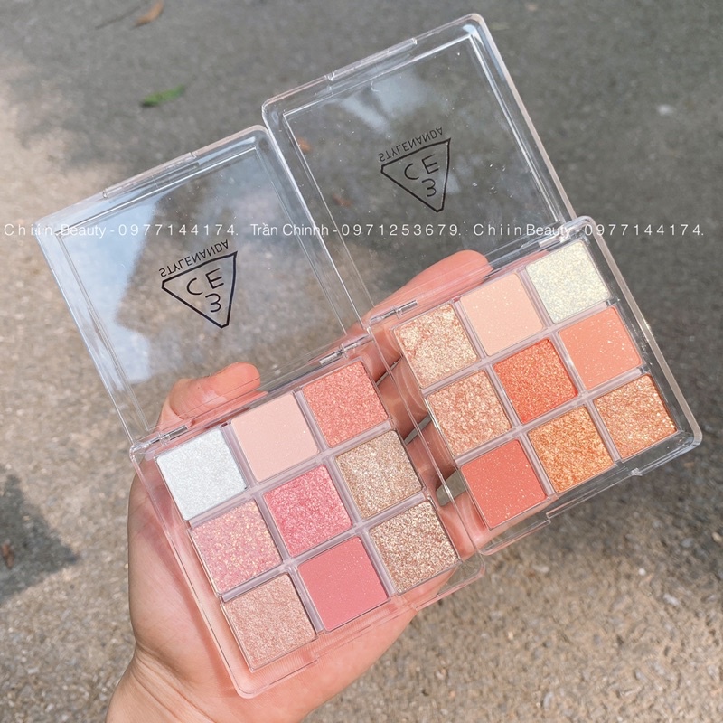 Bảng phấn mắt nhũ 3CE Multi Eye Color Palette Delightful, Short Again cho đôi mắt lung linh