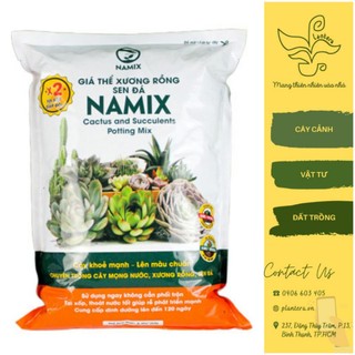 Đất Trồng Sen Đá Xương Rồng Namix Gói 2dm3 và 5Dm3 - Trộn sẵn đủ dinh dưỡng