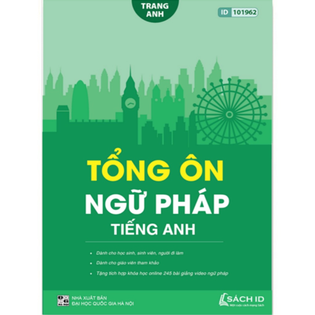 Sách Tổng ôn ngữ pháp tiếng anh - cô Trang Anh