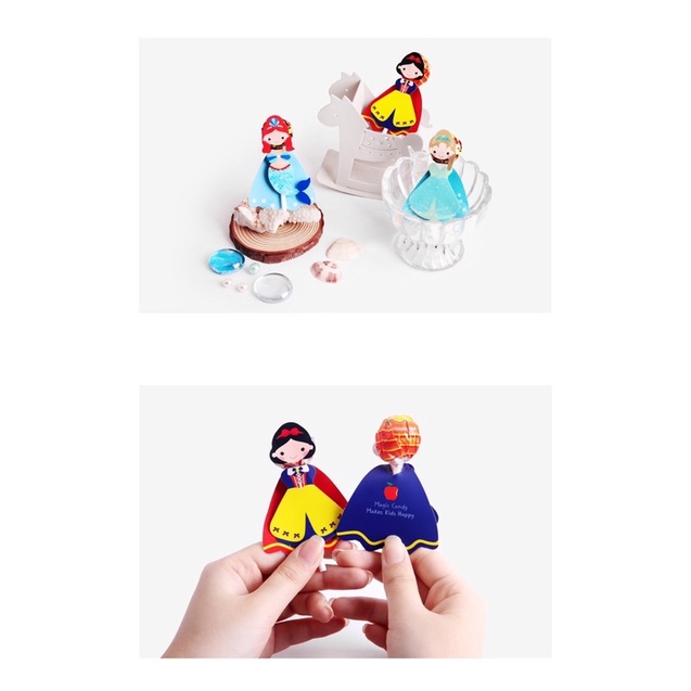 6 hình trang trí kẹo mút, cây bút bằng giấy, trang trí quà tặng