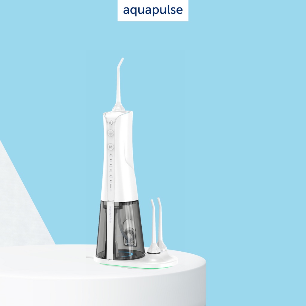 Máy tăm nước Aquapulse X6 cầm tay sạc không dây - 6 chế độ làm sạch răng miệng