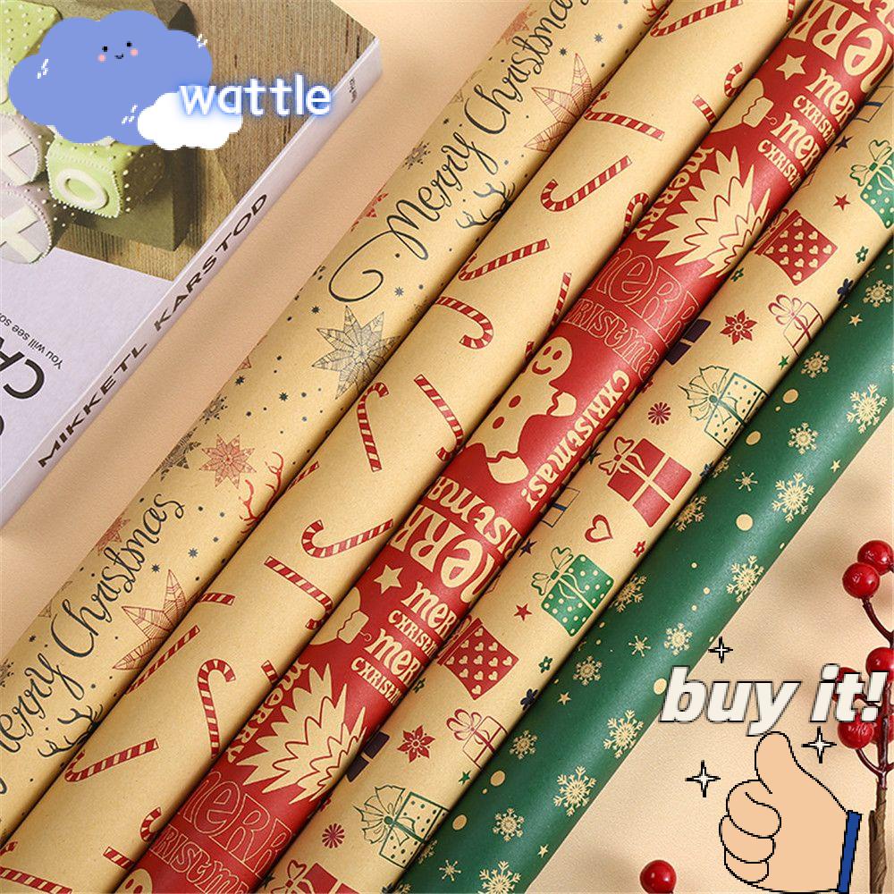 WATTLE Wrapping Paper Festival Supplies Box Packing Gift Wrapping Kraft Paper