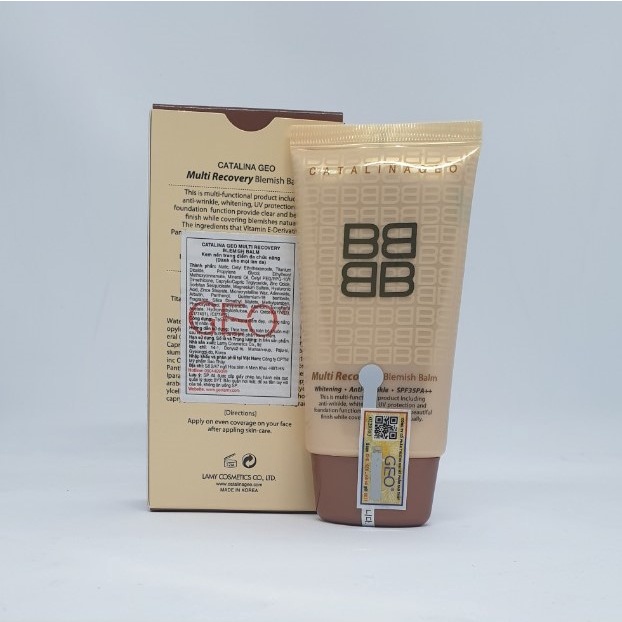 Kem nền trang điểm đa chức năng Catalina Geo Multi Recovery Blemish Balm nhập khẩu chính hãng Hàn Quốc 50ml