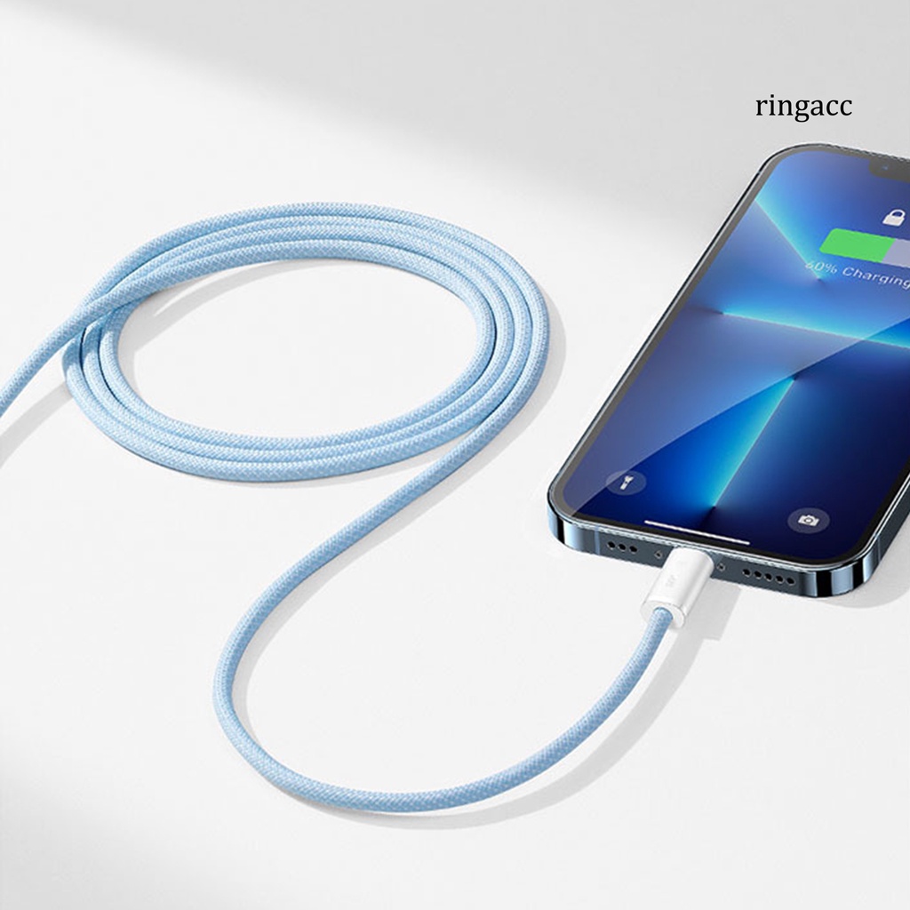 Dây Cáp Sạc Nhanh Truyền Dữ Liệu Tốc Độ Cao Bện Nylon 1m PD 12W Cho Laptop / iPhone