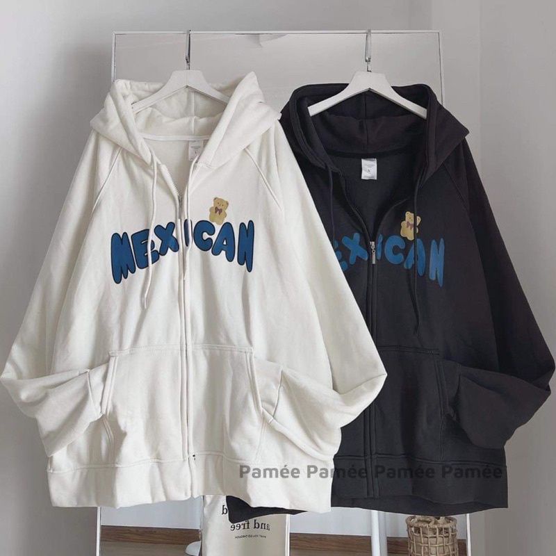 Áo khoác nữ chữ mexican gấu