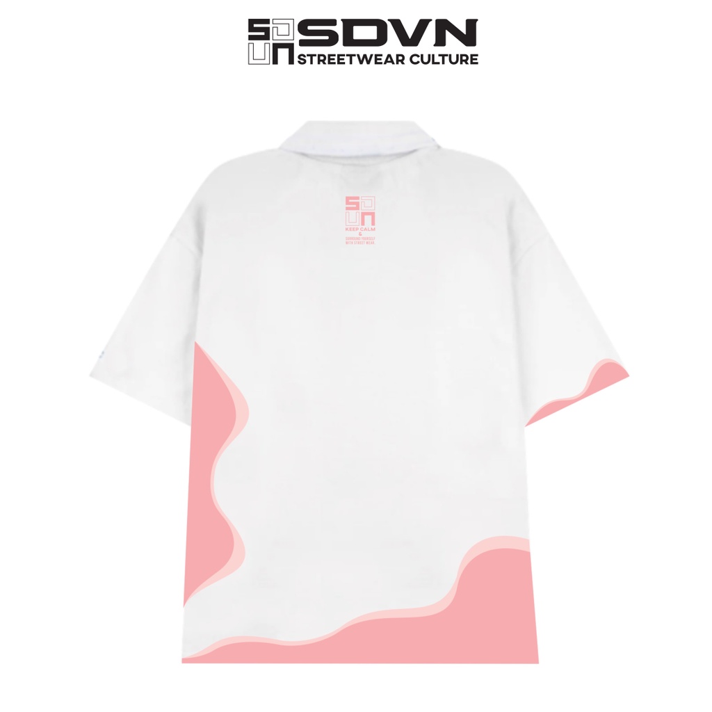 Áo Thun POLO Unisex Form Rộng - Brand Chính Hãng SDVN - STAIN