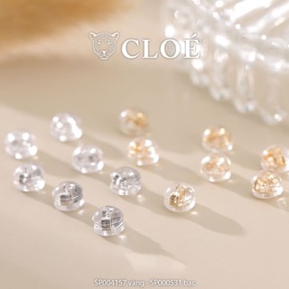 Chốt khuyên tai Tròn cao cấp chốt giữ bông tai chắc chắn phụ kiện trang sức Cloe Accessories 0531