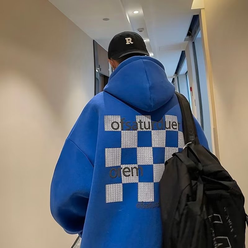 Áo Hoodie Dáng Rộng Phong Cách Retro Nhật Bản Thời Trang Cho Nam