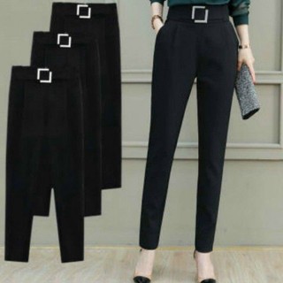 Quần Baggy Công Sở  kèm đai chất liệu cao cấp đứng form-mã 369 kèm đai