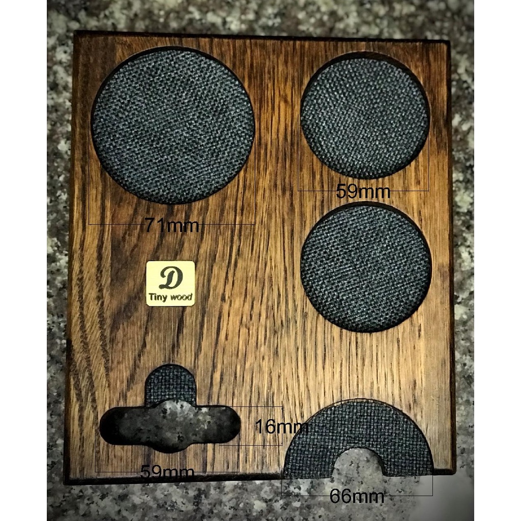 Đế nén cà phê bằng gỗ, Tamper base