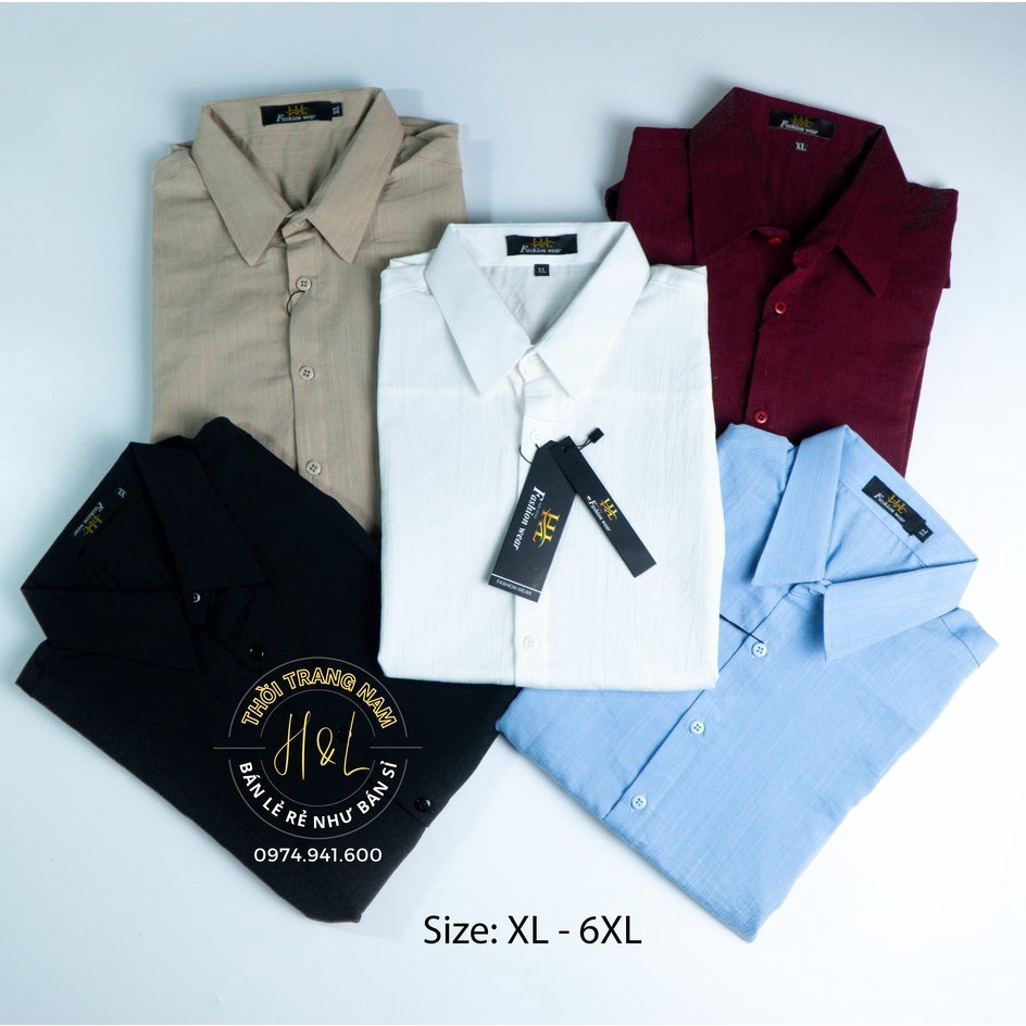 Áo sơ mi nam tay dài cổ bẻ vải đũi cao cấp thời trang công sở – Shop thời trang nam H&L