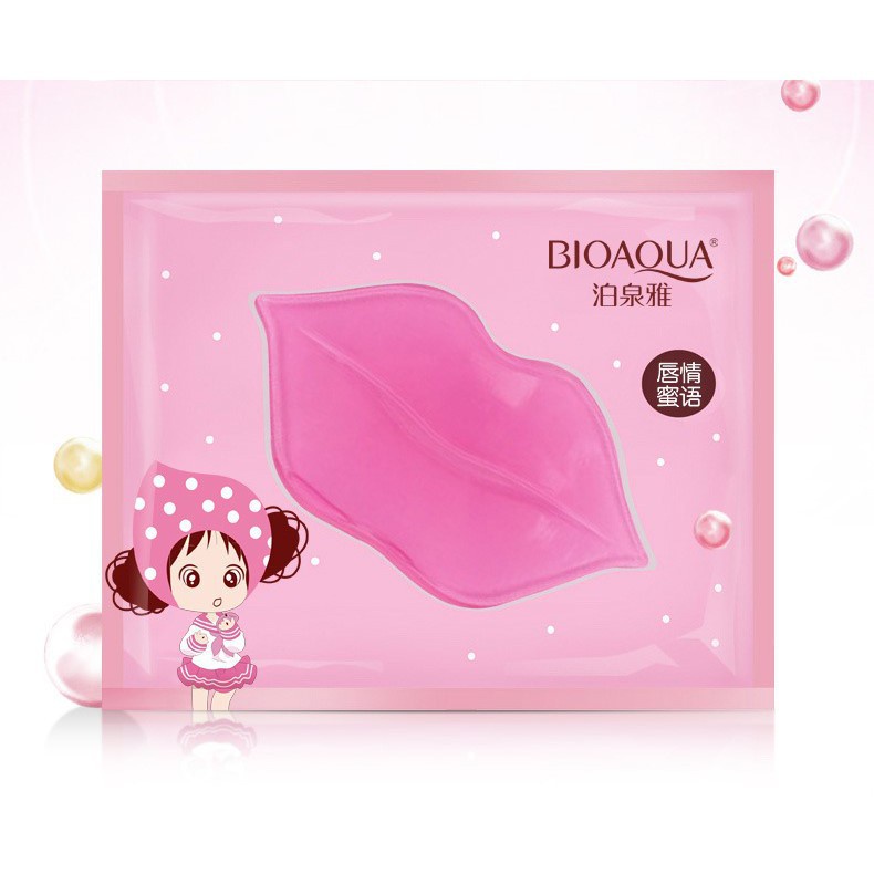 Mặt Nạ Môi Collagen Bioaqua Giúp Môi Mềm Mại Hồng Hào, Dưỡng Cấp Ẩm Cho Môi