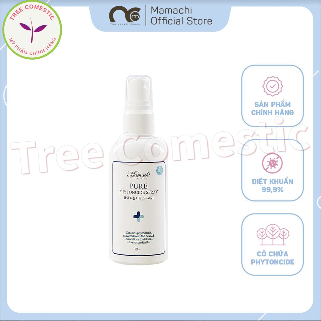 Xịt Khuẩn Phytoncide Nguyên Chất Mamachi Thanh Lọc, Làm Sạch Không Khí, Đồ Dùng Em Bé