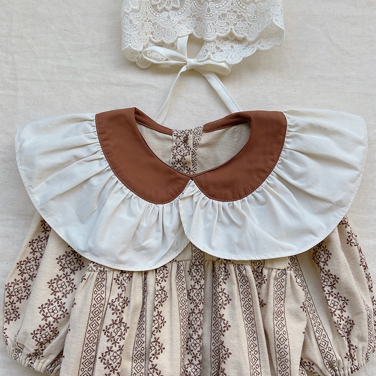 Áo Liền Quần Dài Tay Thời Trang Mùa Thu Hàn Quốc Dành Cho Trẻ Nhỏ 0-2 Tuổi