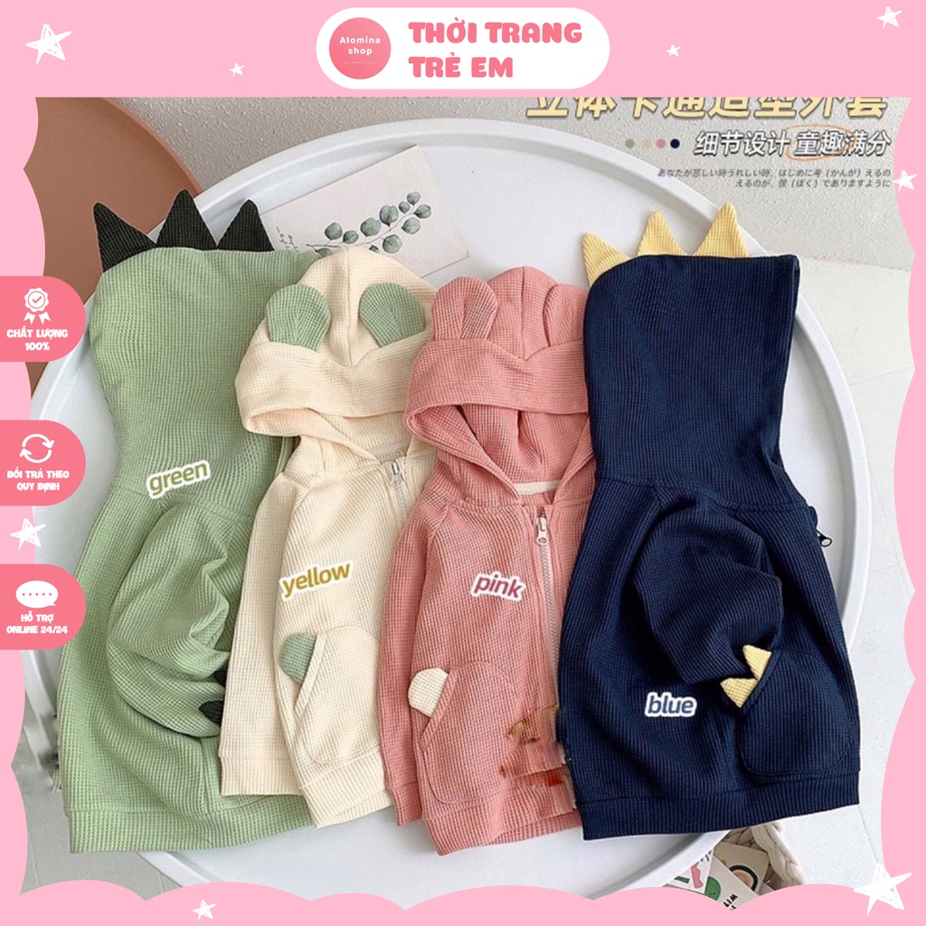 Áo Khoát Len Cho Bé Trai Và Bé Gái,  Khoát Tổ Ong Dễ Thương Cho Trẻ, Size Từ 8-18kg