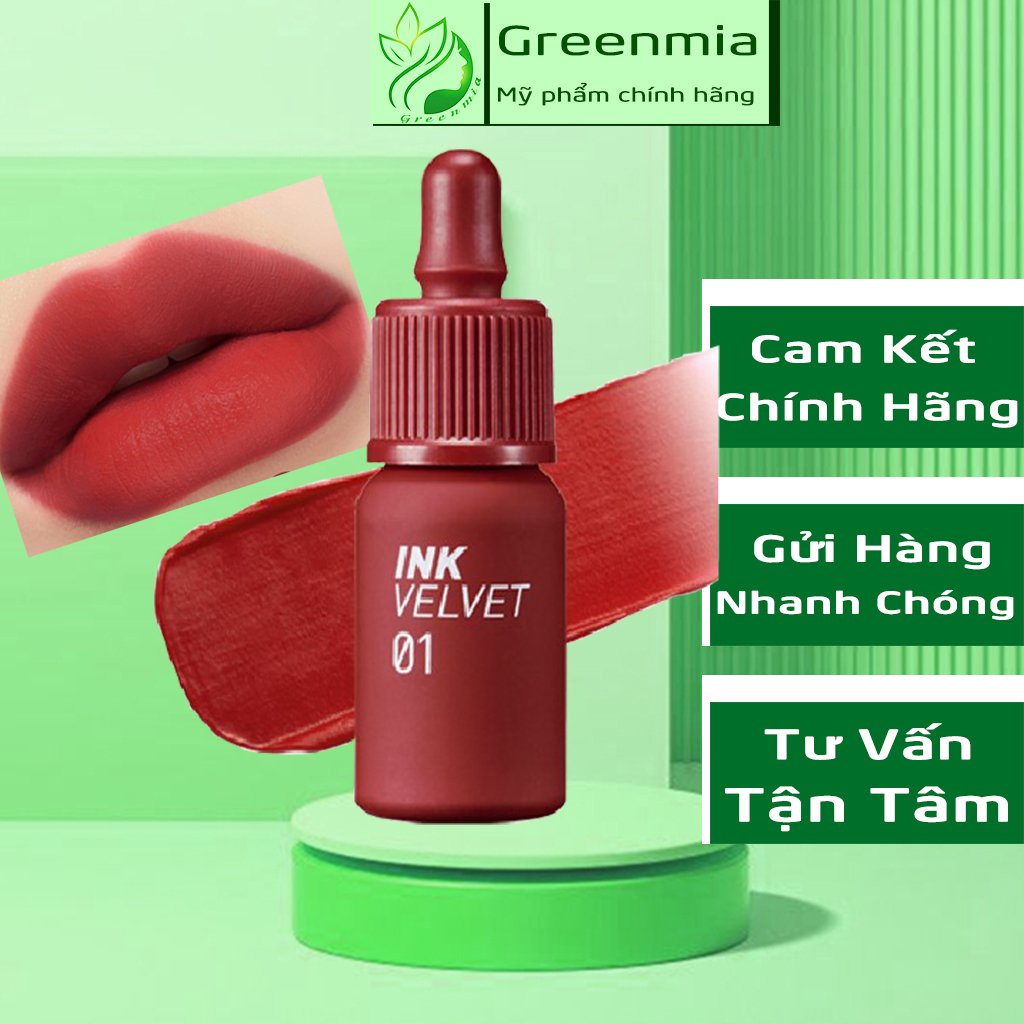 Son Ink Màu 01 Good Brick Đỏ Đất Kem Lì Peripera Ink Velvet Lip Tint Mới Nhất 4g [CHÍNH HÃNG]