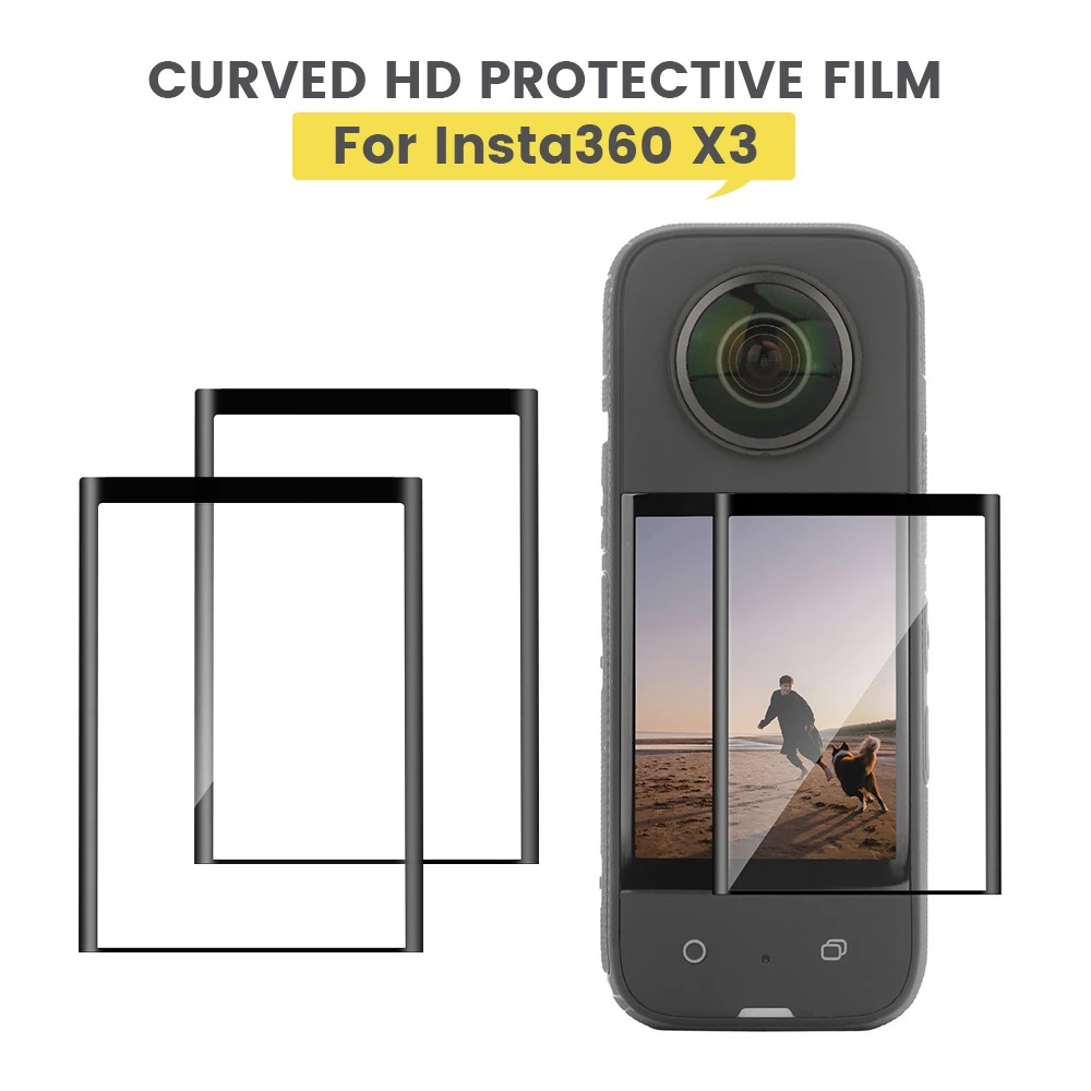 Miếng Dán Bảo Vệ Màn Hình HD Mềm Trong Suốt Chống Trầy 360 ONE X3 Cho Insta360 X3