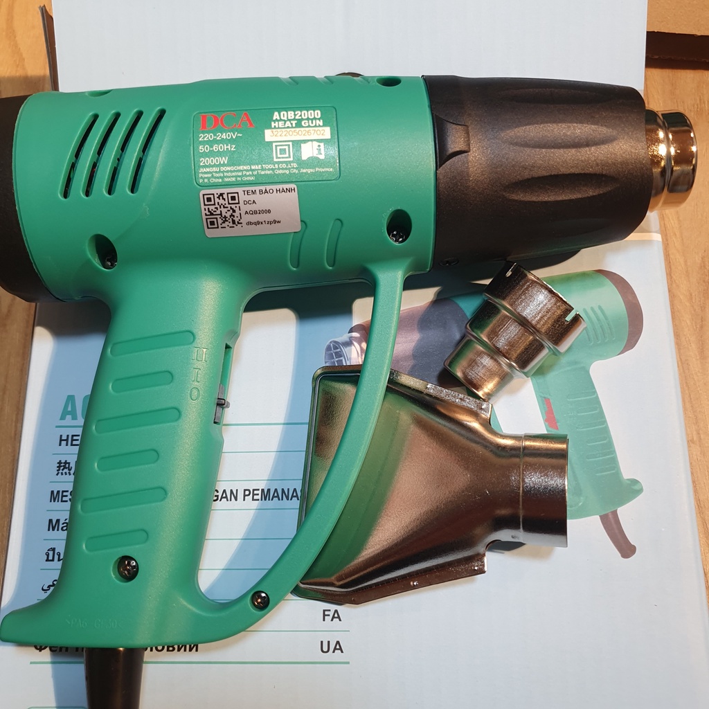 MÁY THỔI NHIỆT (KHÒ ) NÓNG 2000W DCA MODEL: AQB2000