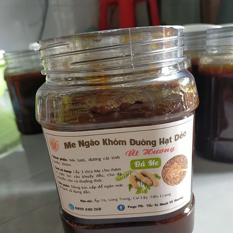 Me ngào khóm đường hạt dẻo