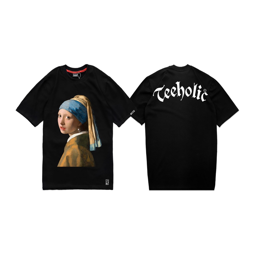 Áo thun unisex nam nữ baby face form rộng tay lỡ màu đen teeholic 05 áo thun em bé tranh sơn dầu gothic