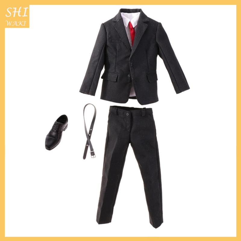 Bộ Đồ Vest + Dây Buộc Cho Mô Hình Búp Bê Nam 12 "Tỉ Lệ 1 / 6