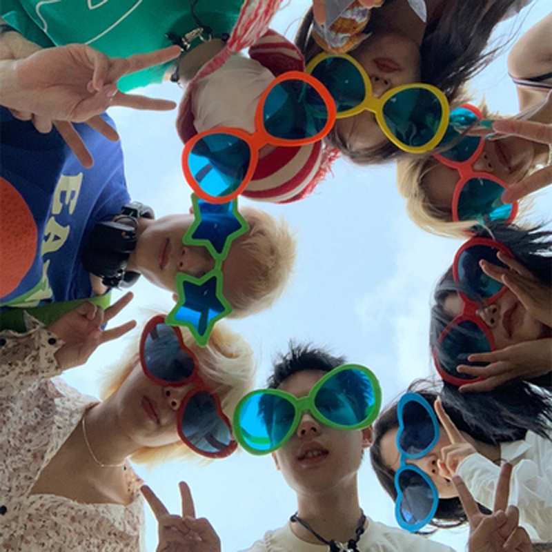 Kính Mát Oversized Nhiều Màu Dễ Thương Vui Nhộn Cho Nam Và Nữ