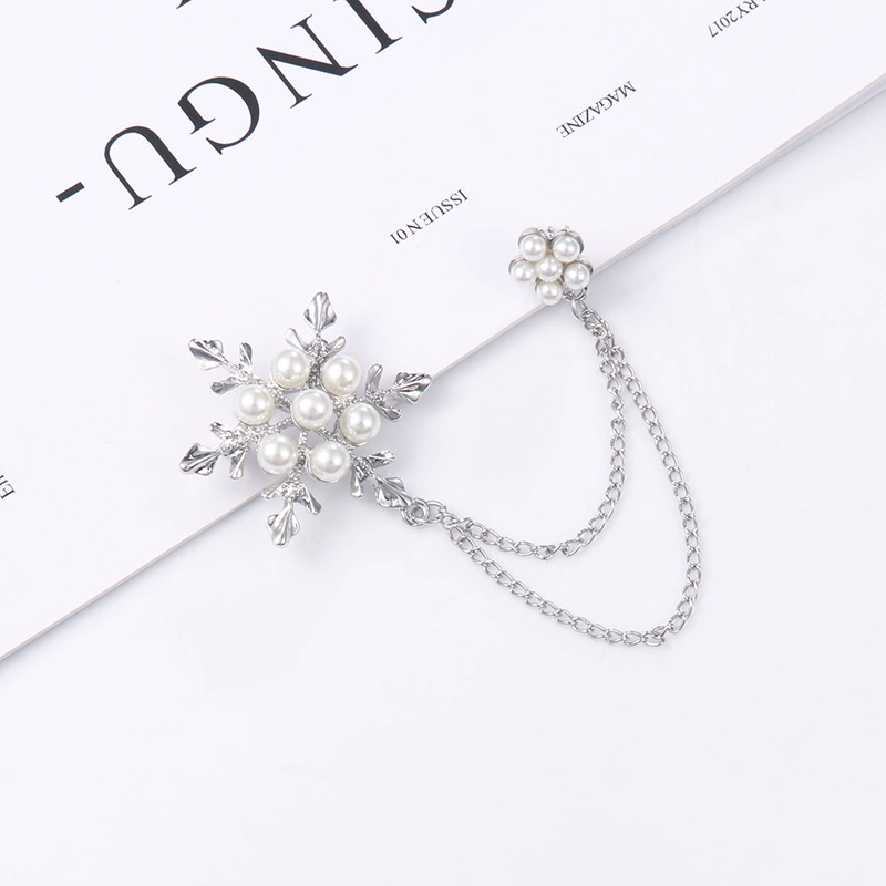 Ghim Cài Áo Hình Sao Biển Đính Ngọc Trai Thiết Kế Đơn Giản Sang Trọng Chất Lượng Cao Cho Nữ