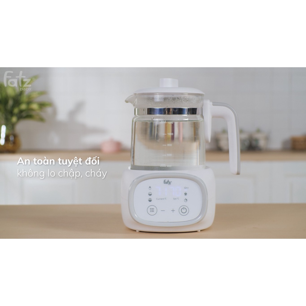 Bình đun nước và hâm nước pha sữa điện tử Quick 9 Fatzbaby FB3526TN