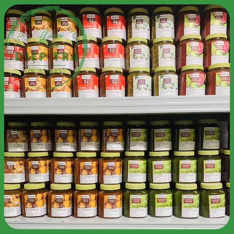 Mứt Boduo 1kg Vị: Đào Nhài/Hoa nhài/Ổi hồng/Dứa/Lê/Bưởi/Chanh dây/Vải/Hoa Hồng/Sakura/Thanh Long/Táo Đỏ/Việt quất