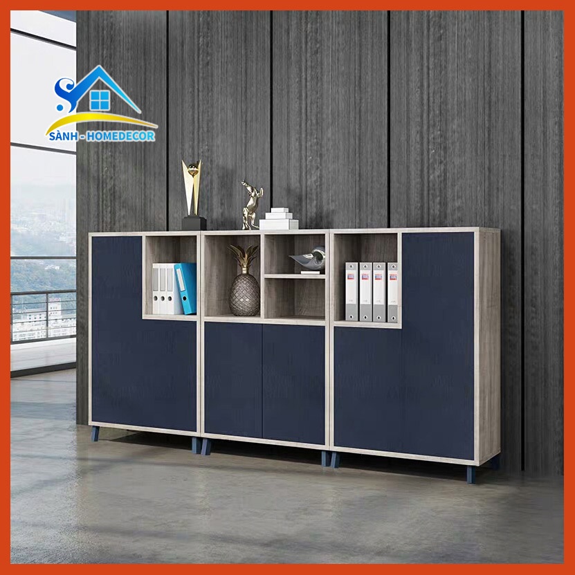 Tủ hồ sơ văn phòng cá nhân gỗ MFC An Cường THS11, tủ hồ sơ nhấn mở nhiều ngăn lưu trữ để đồ đa năng CHỌN MÀU - FREESHIP