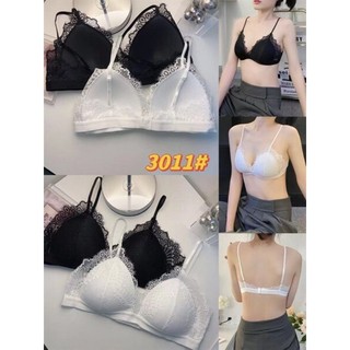 Áo bra ren mềm mại cúc áo lót bralette ko gọng nâng ngực mút mỏng 3301 hpmerri