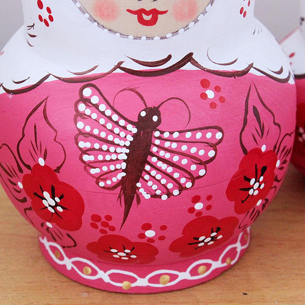 Bộ 10 Búp Bê Nga Bằng Gỗ Basswood Dùng Làm Quà Tặng Cho Bé