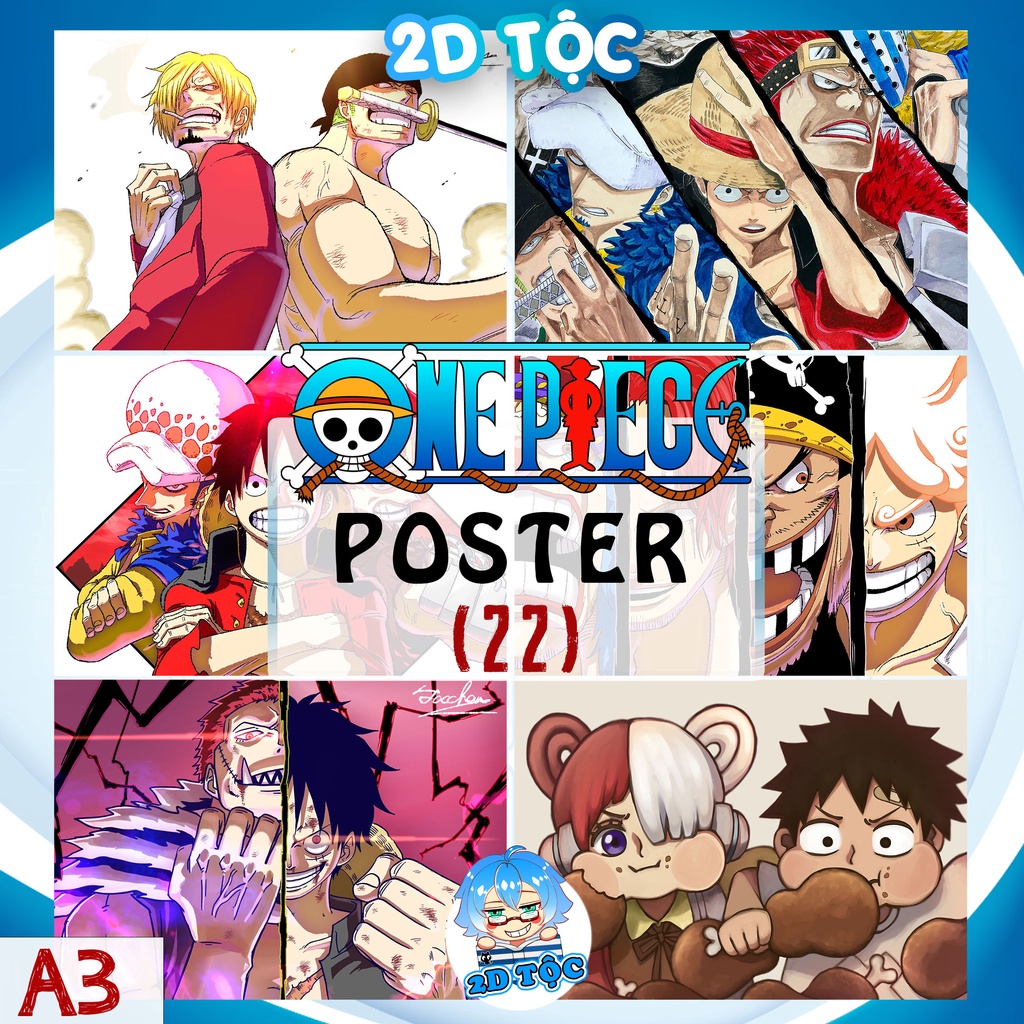 Poster A3  Anime Manga One Piece (22) Chất Liệu Giấy Cao Cấp - 2D Tộc Shop