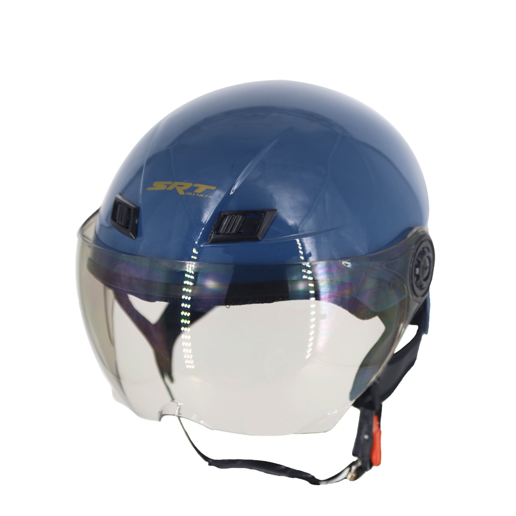 Mũ bảo hiểm 1/2 có kính SRT tem A30 cao cấp - Kính chống tia UV, Chính hãng SRT