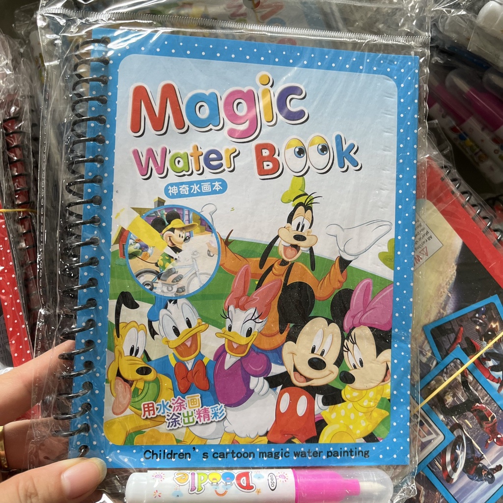 Tập Tô Màu Nước Ma Thuật Tranh Tự Xoá Sau Khô