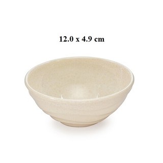 Chén cơm nhựa Melamine vân đá trắng CO16