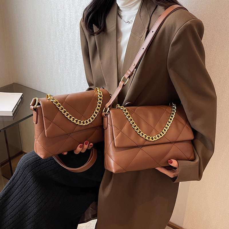 Túi Đeo Chéo Dây Xích Hình Thoi Thời Trang Cho Nữ