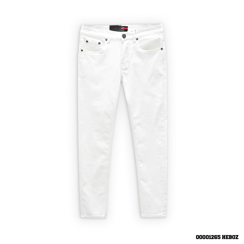 Quần jean nam trắng slim basic G04 Heboz , chất denim cao cấp trẻ trung phong cách - 00001265