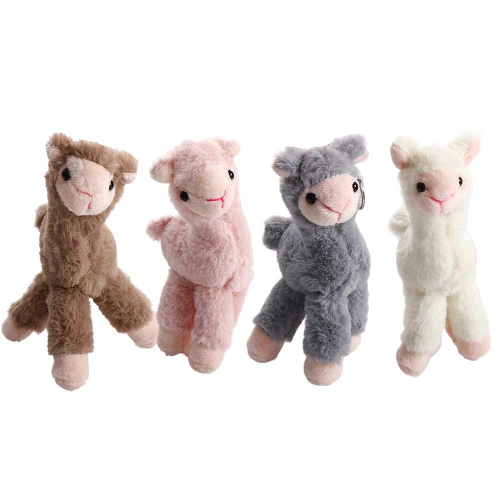 LANFY Móc Khóa Hình Lạc Đà Alpaca Nhồi Bông Dễ Thương