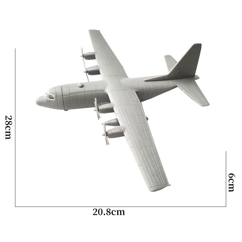 Đồ chơi mô hình máy bay vận tải, máy bay ném bom, Mô hình lắp ráp 4D nhựa ABS cao cấp