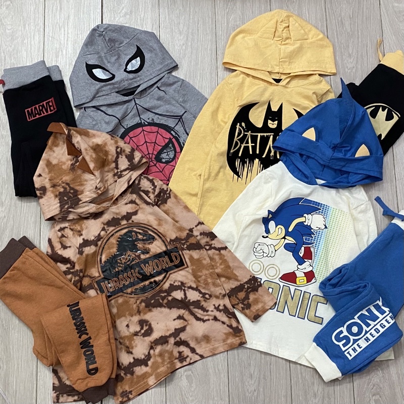 Set bộ quần nỉ áo cotton xuất US xịn đét cho bé trai, chất siêu mềm đẹp. Hàg dư số lượng ít. siêu nhân cực đẹp