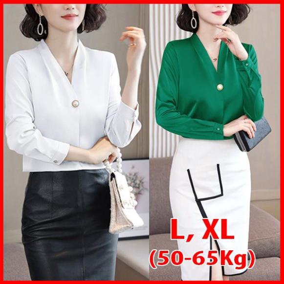 43-67KG - Áo Sơ Mi Công Sở Nữ Cao Cấp