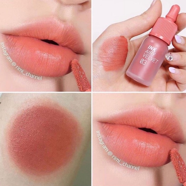 Son Kem Lì Peripera Ink Airy Velvet Tint #03 : Cartoon Coral