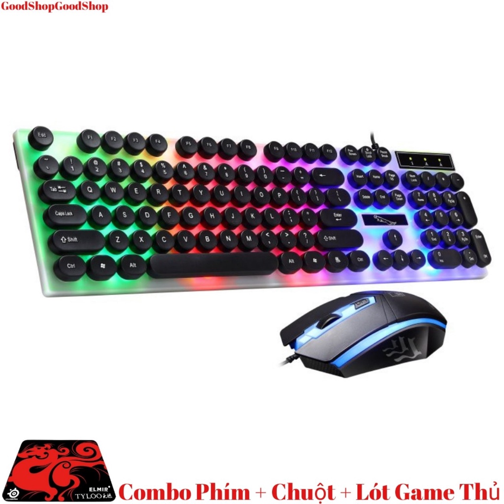 COMBO BÀN PHÍM, CHUỘT VÀ LÓT GAME THỦ G21 PHÍM TRÒN CÓ ĐÈN LED CỰC ĐẸP PHÍM CỰC NHẠY CHUỘT DI CHUYỂN VÔ CÙNG CHUẨN XÁC