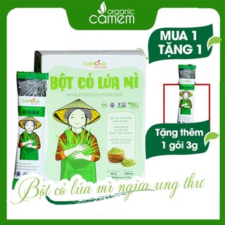 Bột cỏ lúa mì Dalahouse Hộp 60g x 20 gói - bột cỏ lúa mì giúp thải độc bổ sung diệp lục tố